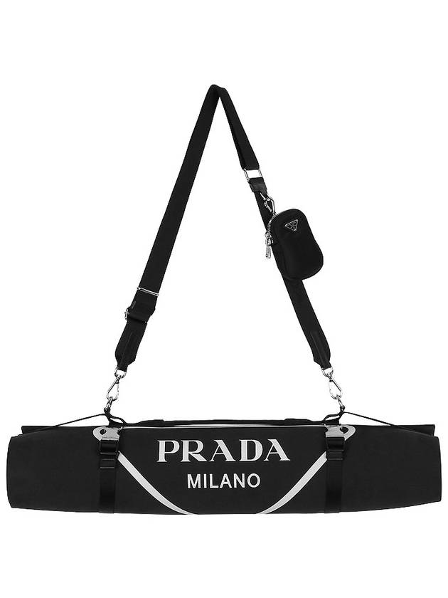 Shoulder Strap Pouch Yoga Mat Black - PRADA - BALAAN 4