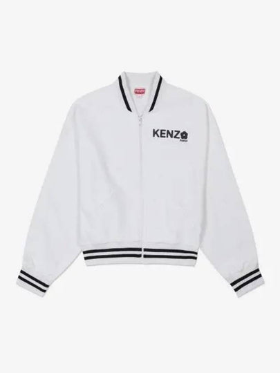 Women's Boke Flower Cotton Zip-up Jacket White - KENZO - BALAAN 2