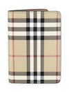 Vintage Check Passport Wallet Beige - BURBERRY - BALAAN 3