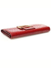 8M0021 Red Patent FF Logo Zucchino Long Wallet - FENDI - BALAAN 3