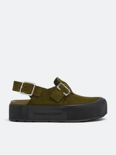 Mounted Slick Sandals Green - ALEXANDER MCQUEEN - BALAAN 2