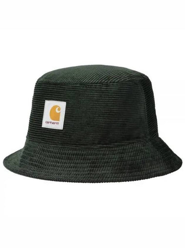 Cord Bucket Hat Dark Cedar - CARHARTT WIP - BALAAN 1