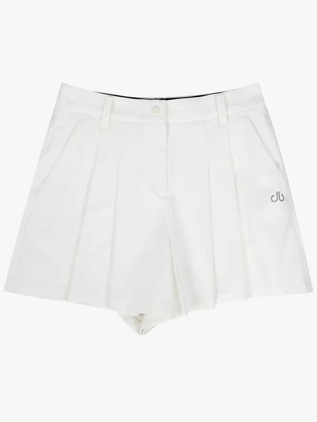 Drew Women s Front Pleated Short Pants DF42PT06 WT - DRUH GOLF - BALAAN 1