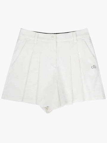 Drew Women s Front Pleated Short Pants DF42PT06 WT - DRUH GOLF - BALAAN 1