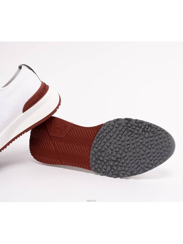 Knit Running Sneakers White - BRUNELLO CUCINELLI - BALAAN 4