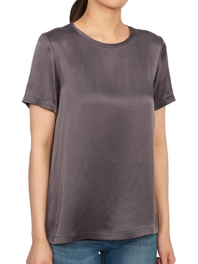Rebecca Acetate Short Sleeve T-Shirt Charcoal - MAX MARA - BALAAN 4