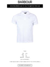 Men's Embroidered Logo Sports Polo Shirt White - BARBOUR - BALAAN 3