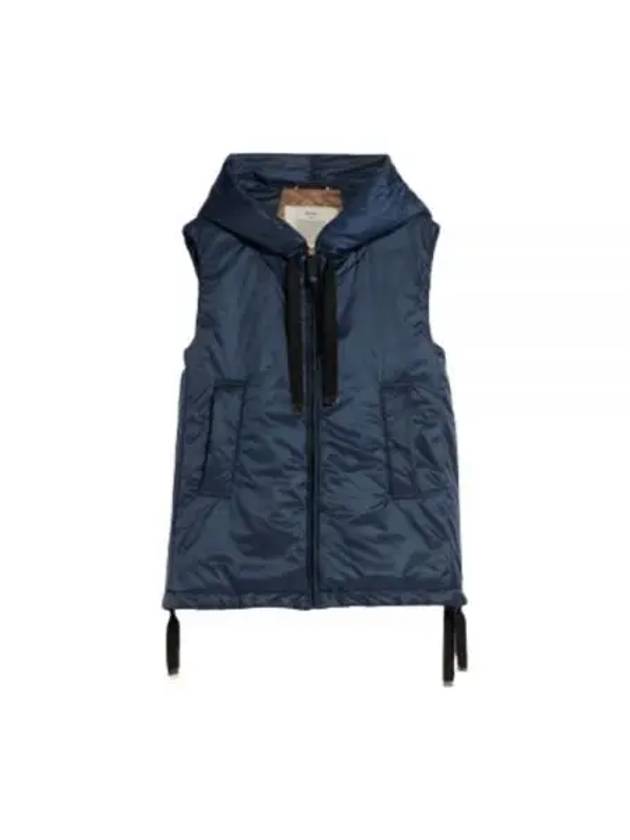 Greengo Water Repellent Vest Padded Vest Navy - MAX MARA - BALAAN 2