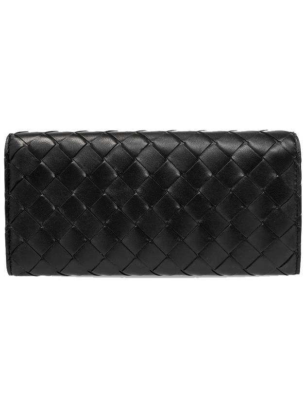 Intrecciato Chain Long Wallet Black - BOTTEGA VENETA - BALAAN 3