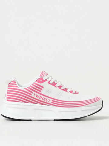 Sneakers Fessura Twinset in maglia e PU - TWINSET - BALAAN 1