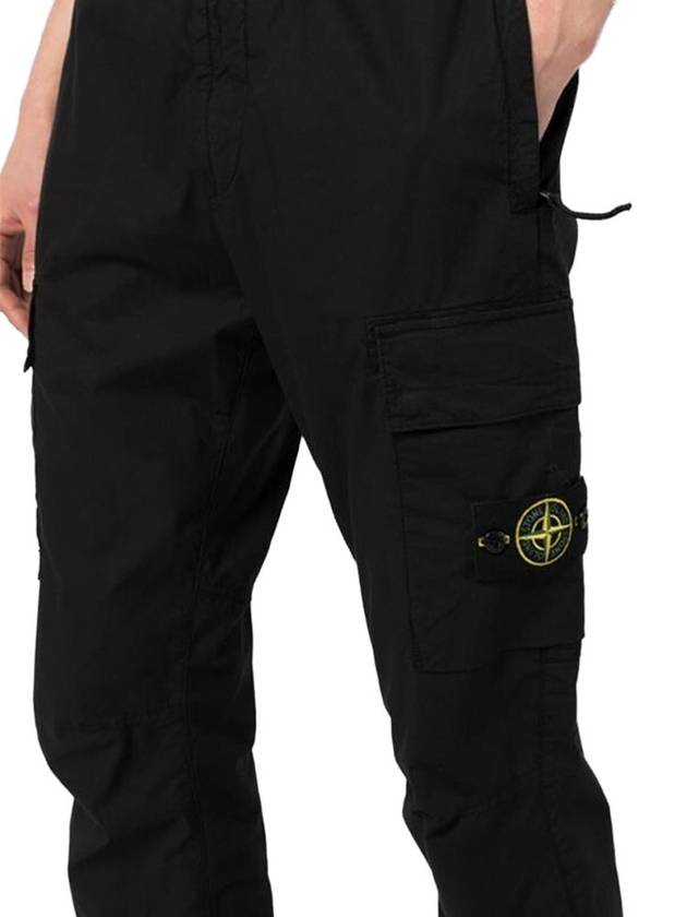 Wappen Patch Cargo Track Pants Black - STONE ISLAND - BALAAN 6