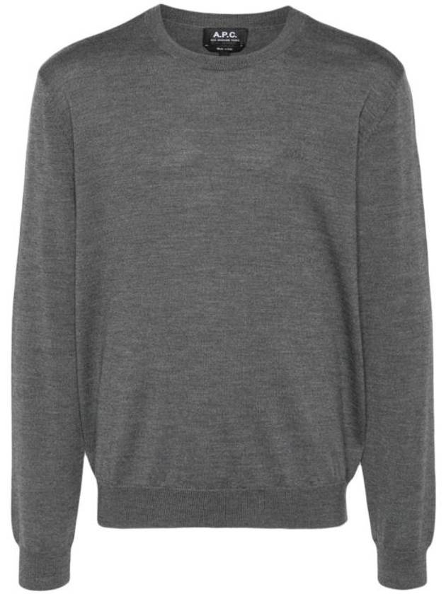 Matt Logo Knit Top Grey - A.P.C. - BALAAN 2