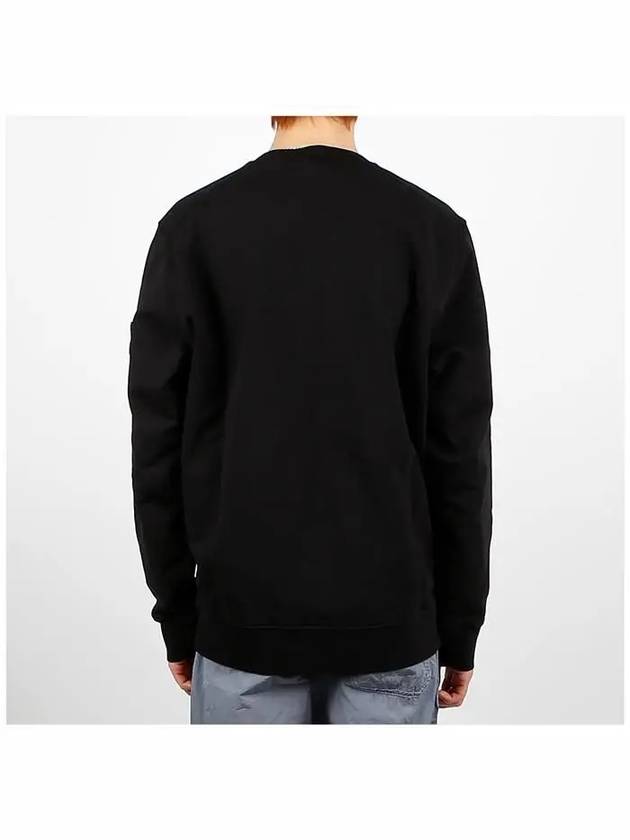 Wappen Patch Garment Dyed Sweatshirt Black - STONE ISLAND - BALAAN 5