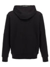 Diagonal Raised Fleece Lens Hoodie Black - CP COMPANY - BALAAN 3