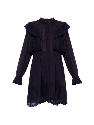 Limpeza Midi Dress Black - ISABEL MARANT ETOILE - BALAAN.