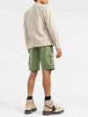 Men's Wappen Patch Pocket Bermuda Cargo Shorts Khaki - STONE ISLAND - BALAAN 5