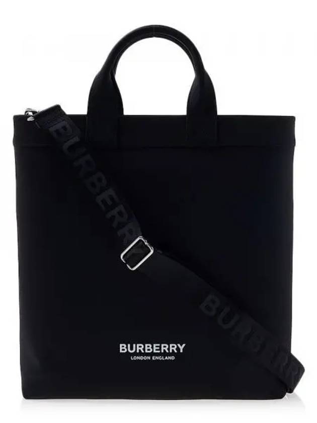 Logo Print Nylon Artie Tote Bag Black - BURBERRY - BALAAN 2