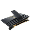 Vitello leather card wallet black - PRADA - BALAAN 7
