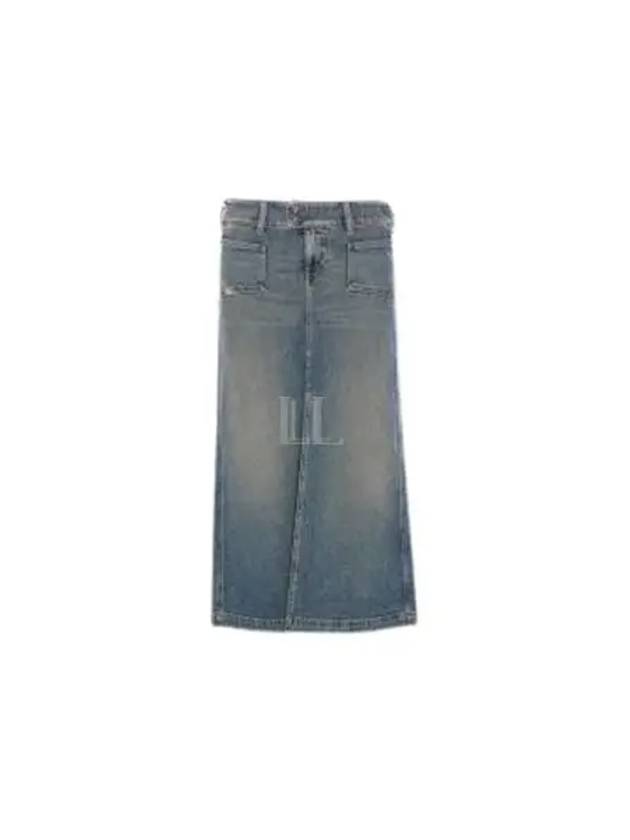 DE Hush Mid Denim A Line Skirt Light Blue - DIESEL - BALAAN 2