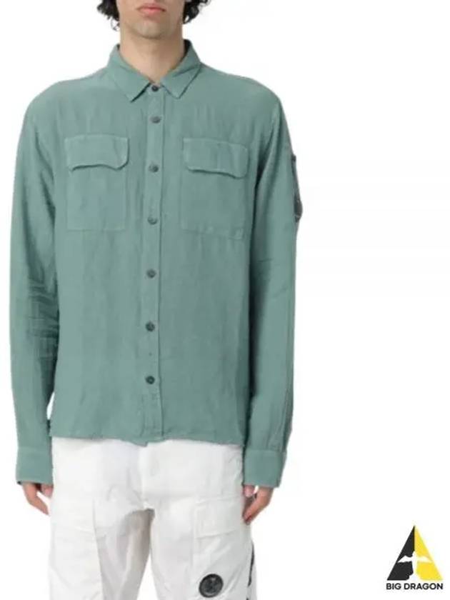 Long Sleeve Shirt 16CMSH301A005415G 626 Green - CP COMPANY - BALAAN 2