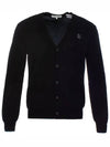 Bold Fox Head Patch Regular Cardigan Black - MAISON KITSUNE - BALAAN 3