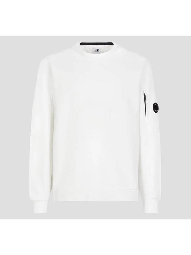 Diagonal Raised Fleece Sweatshirt White - CP COMPANY - BALAAN 2