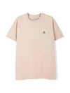 ORB Logo Cotton Short Sleeve T-Shirt Birch - VIVIENNE WESTWOOD - BALAAN 1