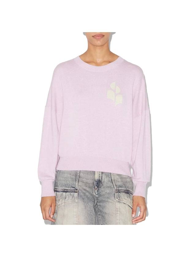 Marisans Logo Knit Top Light Purple - ISABEL MARANT - BALAAN 1