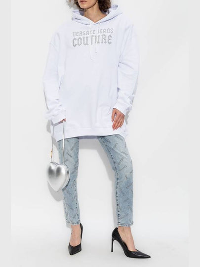 Versace Jeans Couture Oversize Hoodie, Women's, White - VERSACE - BALAAN 2