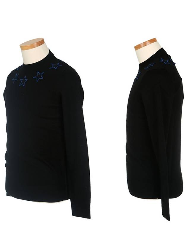 7503 503 001 Blue Star Black WOOL Knit - GIVENCHY - BALAAN 2