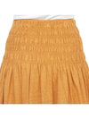 Tinoa Elastic Linen Long A-Line Skirt Mustard - VANESSA BRUNO - BALAAN 8