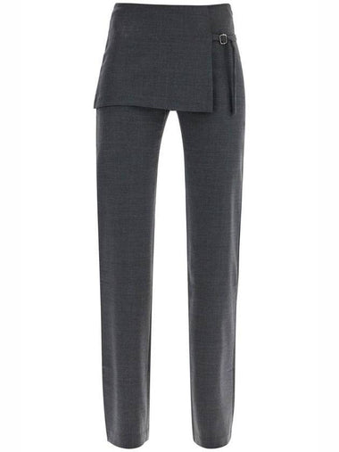 Archive Mid Rise Straight Pants Dark Grey - PALOMA WOOL - BALAAN 1