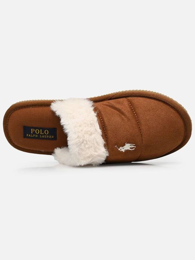 Kelcie Snuff Microsuede Mule Brown - POLO RALPH LAUREN - BALAAN 7