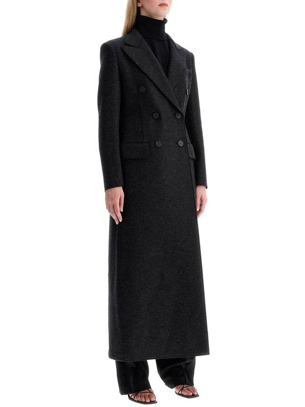 Tailored pressed wool double coat gray - HARRIS WHARF LONDON - BALAAN 3