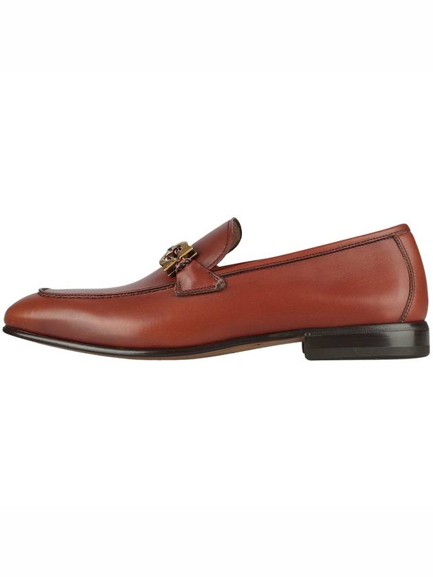 Men's Lester Moccasin Loafers Brown - SALVATORE FERRAGAMO - BALAAN 4