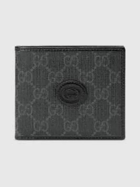 Interlocking GG Mini Half Wallet Black - GUCCI - BALAAN 2