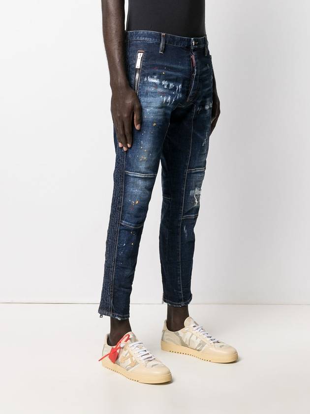 Slim fit cropped biker jeans S74LB0833S30664470 - DSQUARED2 - BALAAN 3