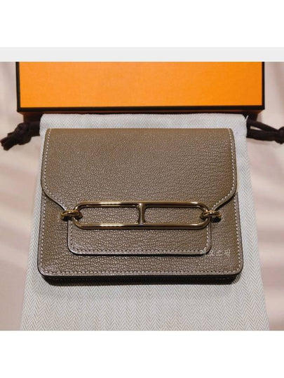 Portefeuille Roulis Slim Cald Wallet Etoupe - HERMES - BALAAN 2