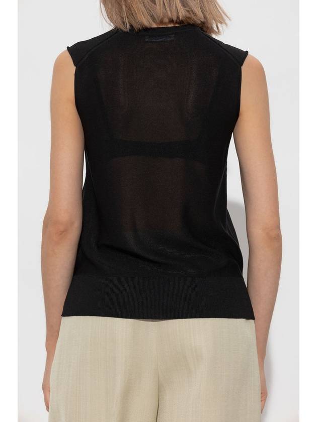 JIL SANDER Sleeveless Top, Women's, Black - JIL SANDER - BALAAN 4