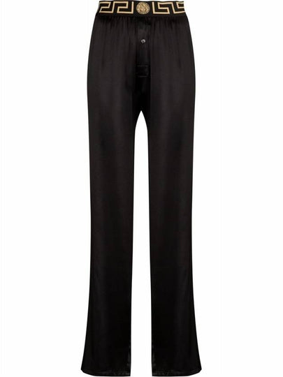 Medusa Greca Band Silk Pajama Pants Black - VERSACE - BALAAN 2