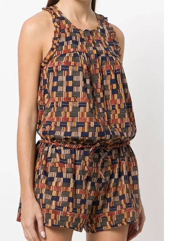 11Th Anniversary Pattern Jumpsuit Brown - ISABEL MARANT - BALAAN 3