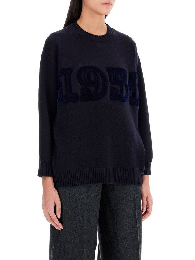 Fido cashmere blend knit top ultramarine - MAX MARA - BALAAN 3