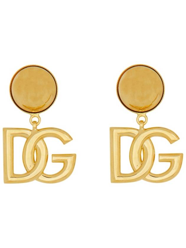 DG logo clip-on earrings gold - DOLCE&GABBANA - BALAAN 3