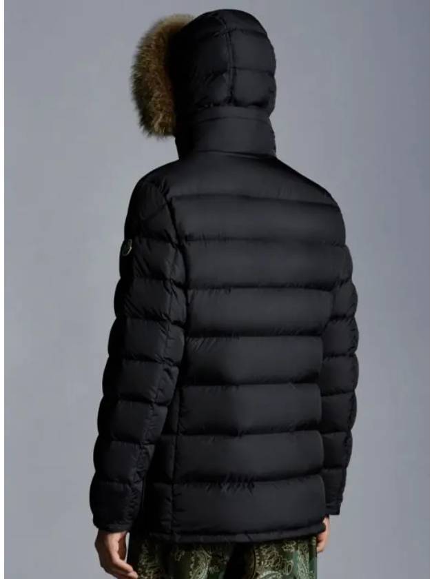 Cluny Long Down Jacket Black - MONCLER - BALAAN 6