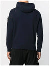 Wappen Patch Two Button Cotton Hoodie Navy - STONE ISLAND - BALAAN 3