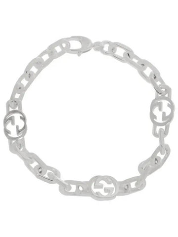 Interlocking G Silver Bracelet YBA620798002 620798 - GUCCI - BALAAN 1