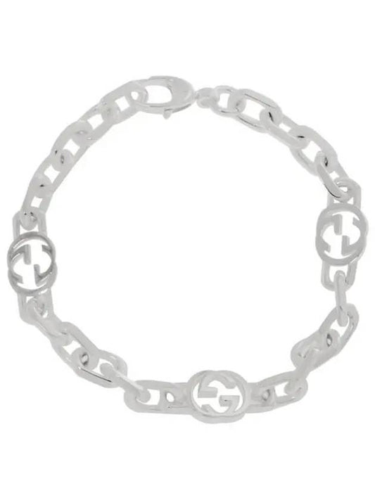 Interlocking G Silver Bracelet YBA620798002 620798 - GUCCI - BALAAN 1