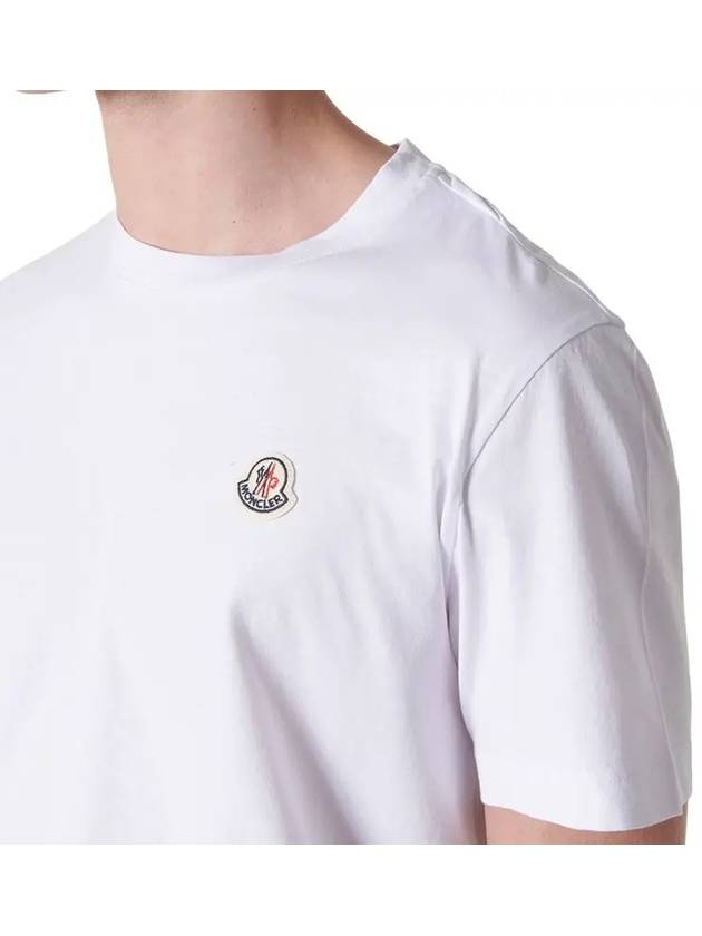 Logo Patch Cotton Short Sleeve T-Shirt 3 Pack Set White - MONCLER - BALAAN 5