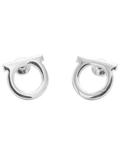 Gancini Earrings Silver - SALVATORE FERRAGAMO - BALAAN 2