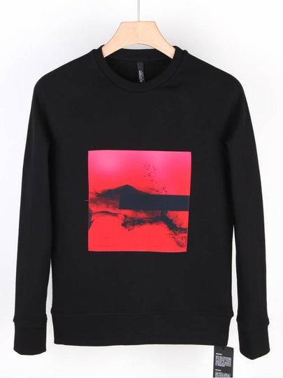 Men's Red Smoking Cotton Sweatshirt Black - NEIL BARRETT - BALAAN 2